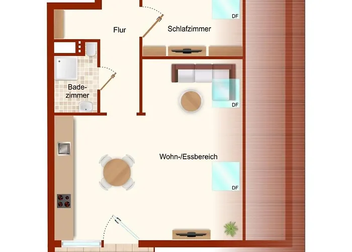 Kleine Fichte Mit Balkon Apartment